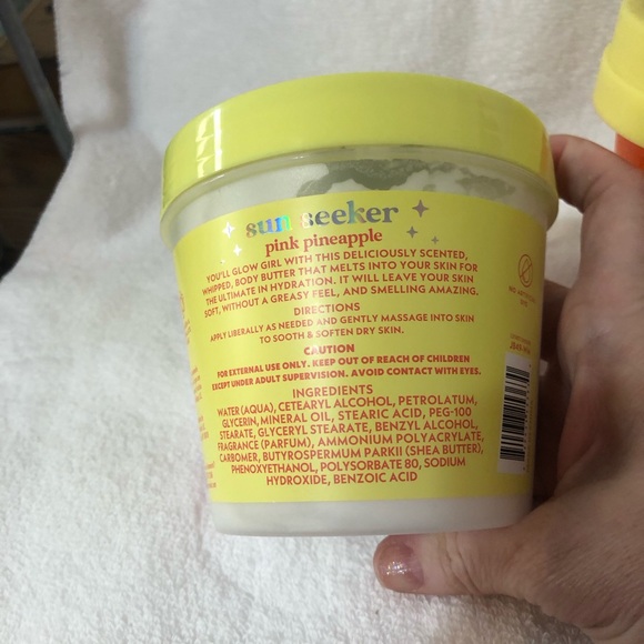 Justice Sun Seeker pink pineapple sugar scrub sorbet body scrub shea body butter - Picture 11 of 12